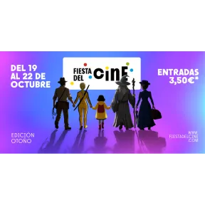 Cine: ¡Entradas a 3,5€ en la Fiesta del Cine!