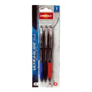 Bolígrafos gel retráctiles Plus Office Unimax (24 unidades)
