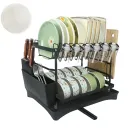 Escurridor de Platos Inoxidable con Drenaje Automático para Cocina