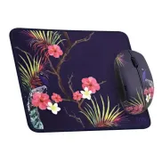 Alfombrilla Decorada y Ratón Inalámbrico T'nb Tropic
