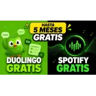 Spotify Premium hasta 5 meses gratis + Super Duolingo con Zalando