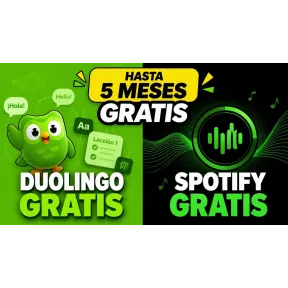 Spotify Premium hasta 5 meses gratis + Super Duolingo con Zalando