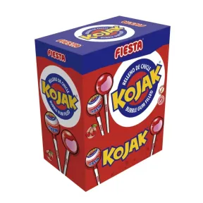 Kojak Cereza FIESTA - Caja de 20 Unidades Relleno Chichle