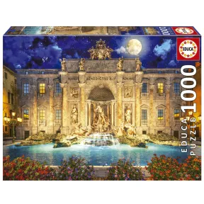 Puzzle de 1000 Piezas Fontana di Trevi, Roma | Educa +14 Años
