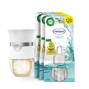 Aparato Air Wick Eléctrico + 3 recambios Nenuco
