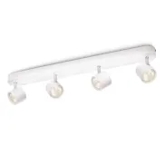 Barra de focos LED Philips myLiving Star, 4 luces blancas