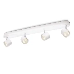 Barra de focos LED Philips myLiving Star, 4 luces blancas