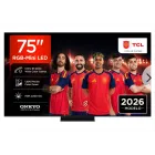 TCL 75" 75RM7L TV con 1800 zonas de atenuación y 2000nits