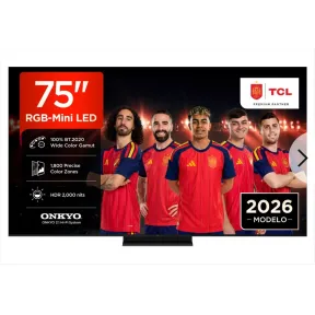 TCL 75" 75RM7L TV con 1800 zonas de atenuación y 2000nits