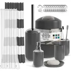 Juego de 20 Accesorios de baño en Gris Clara Clark