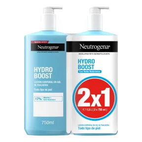 Pack 2 Lociones Corporales Gel Neutrogena Hydro Boost 750 ml