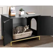 Armario de Almacenamiento para Gatos con Patas de Metal 70x45 cm
