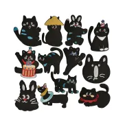 Parches termoadhesivos kawaii de gatitos - 13pcs para ropa