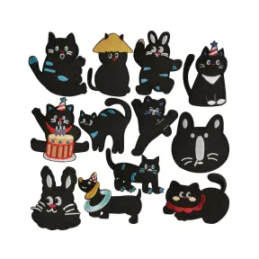 Parches termoadhesivos kawaii de gatitos - 13pcs para ropa