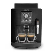 Cafetera Krups EA5008: 4 bebidas y boquilla de vapor Negra