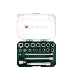 Carraca y vasos PARKSIDE – Juego de 20 piezas
