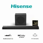 Barra de sonido Hisense AX3120Q 3.1.2 con subwoofer 6.5"