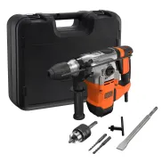 Taladro percutor SDS+ 1250W BLACK+DECKER, 3 modos y brocas