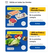 20% en frutas, verduras y pescado fresco en Lidl Plus