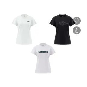 Camiseta para mujer Umbro en 3 modelos (tallas S a XL)