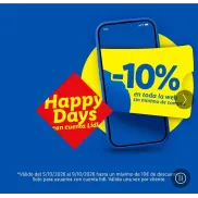 Descuento del 10% en toda la web de Lidl sin mínimo