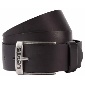 Cinturón Unisex Levi's New Duncan de Cuero, Negro y Marrón