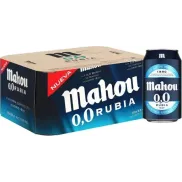 Mahou 0,0 Rubia - Pack 12 Latas de 33cl