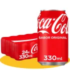 Coca-Cola original en pack de 24 latas de 330ml