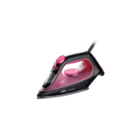 Plancha de Vapor Rosa BRAUN SI1070PU, 2000 W, 1 L, Silenciosa