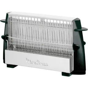 Tostador Moulinex Clásico 4 Rebanadas, 760 W, Inox y Negro