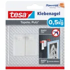 Clavos adhesivos tesa para enlucido y papel pintado - 2 uds.