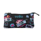 Estuche Grande TOTTO Tablero, 3 Compartimentos 22x11x3.5 cm