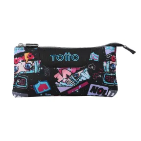 Estuche Grande TOTTO Tablero, 3 Compartimentos 22x11x3.5 cm