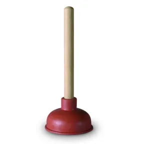 Desatascador de Goma Anzapack 853914S con Mango de Madera