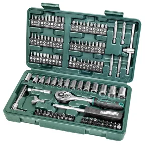 Juego de llaves y destornilladores Mannesmann M29166, 130 Piezas