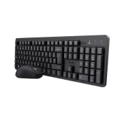 Teclado y Ratón Inalámbrico Español Trust Ymo II, Negro