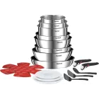 Juego de 8 Piezas Tefal Ingenio Emotion - Acero Inoxidable