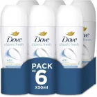 Desodorante Dove Roll-On 6x50ml, Protección 48 horas