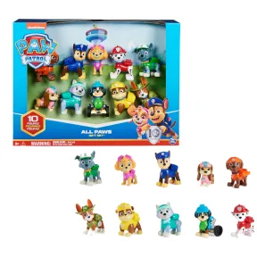 Figuras Coleccionables de Paw Patrol 10º Aniversario (Pack 10)