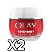 Olay Regenerist Crema Facial Antiarrugas SPF 30 - 2 Unidades