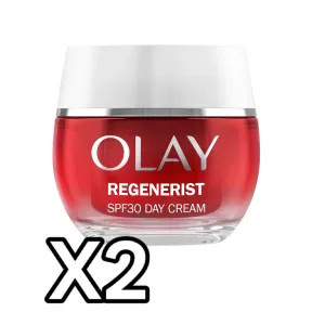 Olay Regenerist Crema Facial Antiarrugas SPF 30 - 2 Unidades