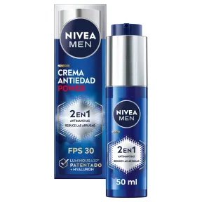 Crema facial NIVEA MEN POWER: antimanchas y antiarrugas FPS 30