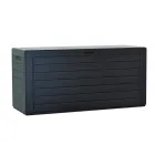 Baúl de Jardín Antracita 280L de Plástico 116 x 43,8 x 55 cm