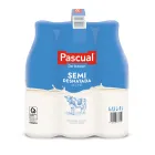 Leche semidesnatada Pacual 1.5L, pack de 6 botellas