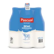 Leche semidesnatada Pacual 1.5L, pack de 6 botellas
