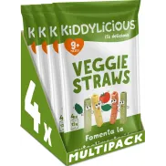 Veggie Straws Kiddylicious | 4 Paquetes de 48g
