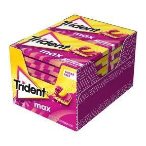 Chicles Sin Azúcar Trident Sabor Frambuesa y Limón - 12 uds