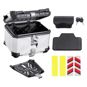 Baúl Impermeable para Motocicleta 45L con Cerradura y Cojín