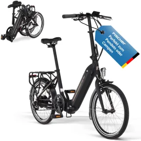 Bicicleta Plegable Fischer E-Bike con Motor Bafang 25 NM