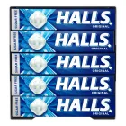 Sticks Halls Eucalipto Sin Azúcar - Caja de 20 Caramelos